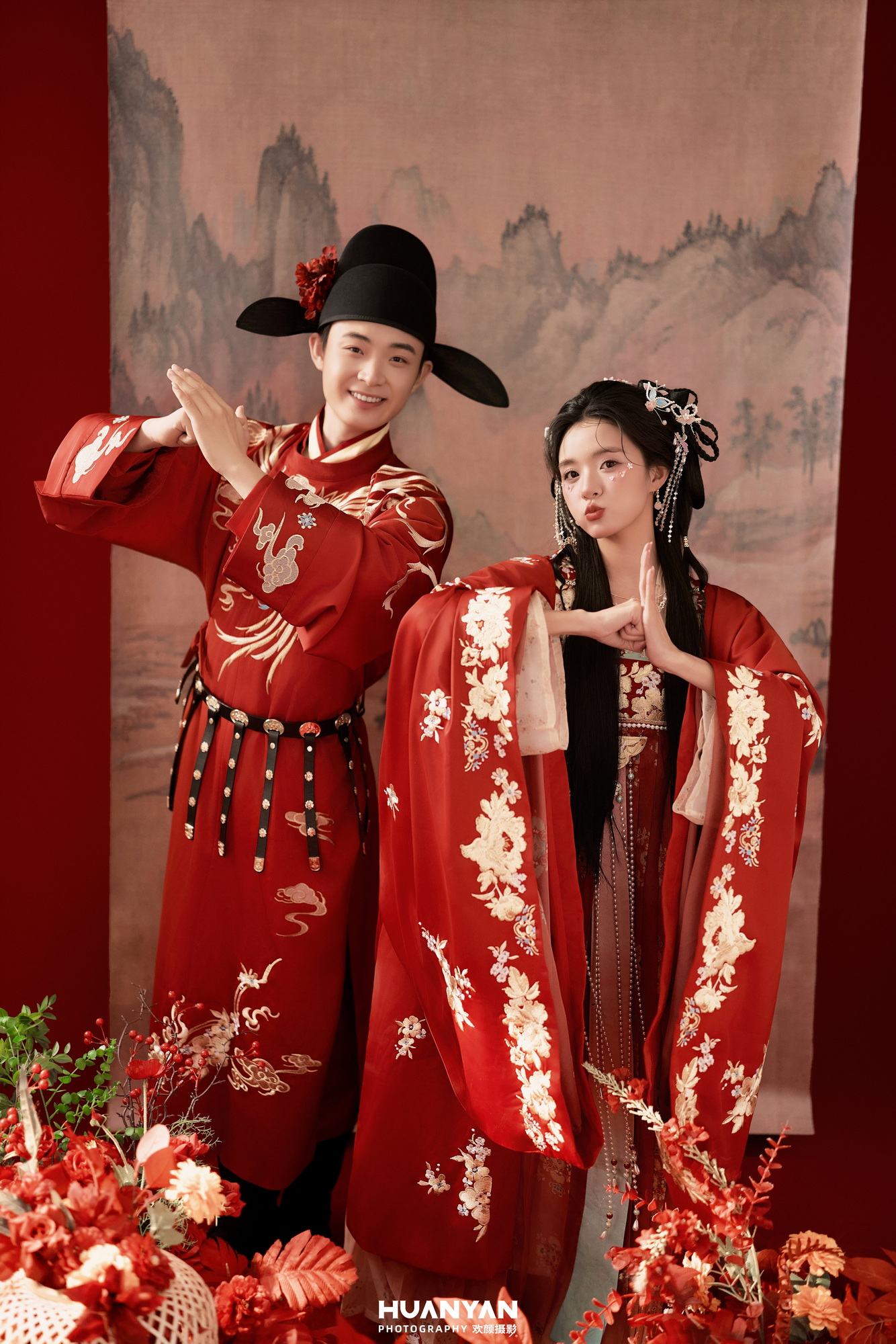 武义森系婚纱照怎么拍？绿意里的松弛感