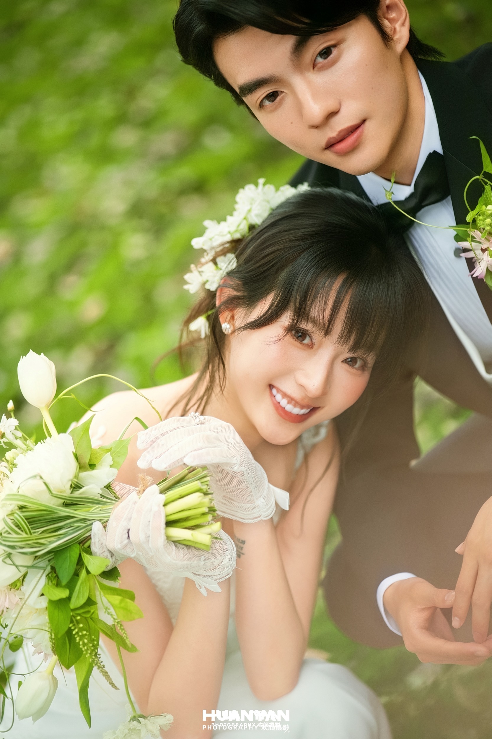 户外自然清新自然婚纱照实拍（杯中盛夏系列）