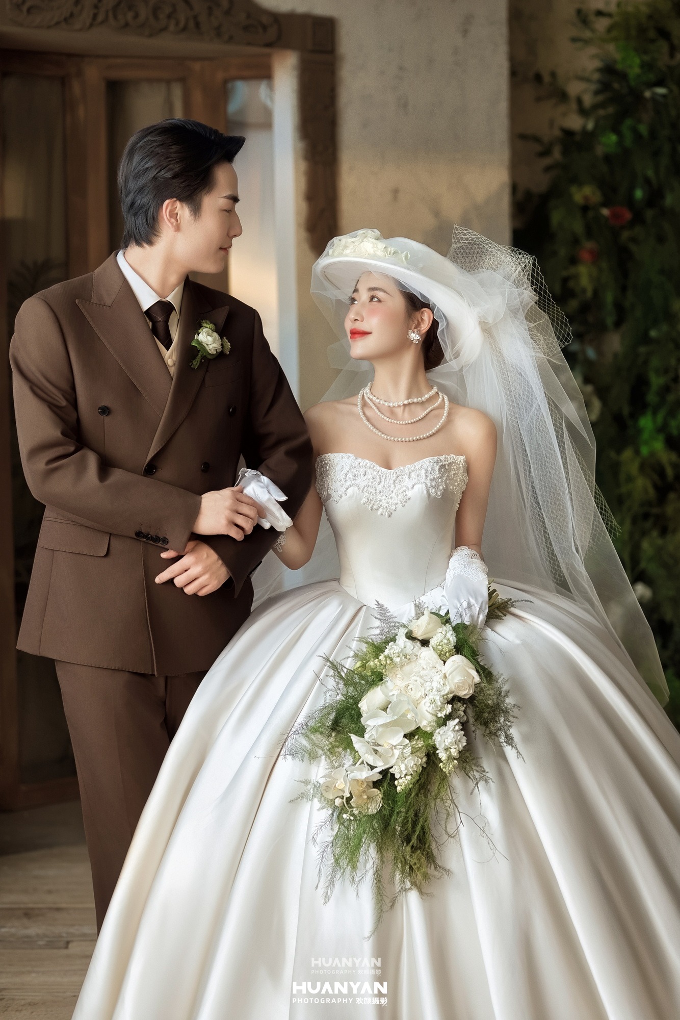 室内影棚复古婚纱照实拍（旧梦来信系列）