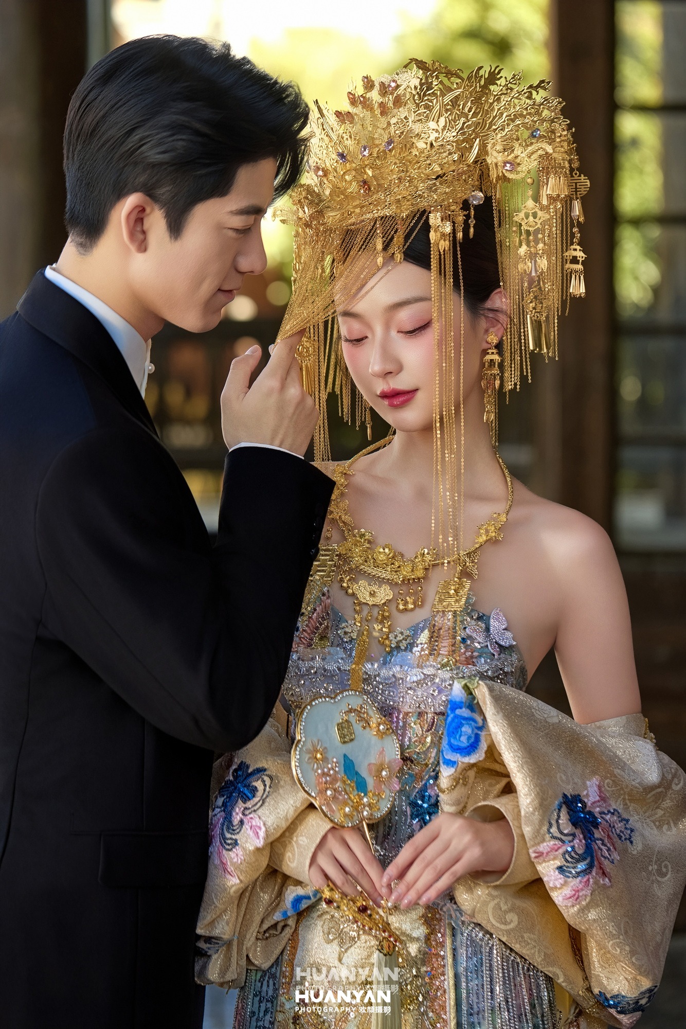 韩式温柔婚纱照 · 户外自然场景 · 留白之诗客片