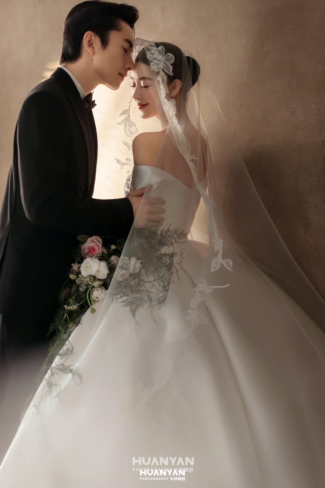 室内影棚浪漫唯美婚纱照实拍（鎏光予序系列）